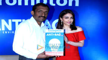 Soha Ali Khan snapped at the launch of the Futuristic Anti-Bac Led Bulb