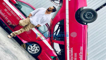 on the sets of the movie Sooryavanshi