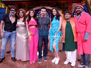 Student Of The Year 2 stars Tiger Shroff, Tara Sutaria and Ananya Pandey snapped on the sets of The Kapil Sharma Show