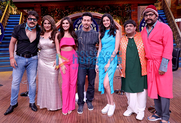student of the year 2 stars tiger shroff tara sutaria and ananya pandey snapped on the sets of the kapil sharma show 1