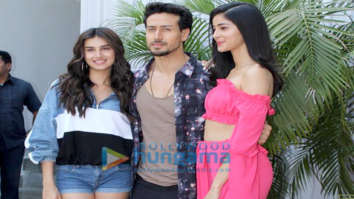 Tara Sutaria, Tiger Shroff and Ananya Panday snapped promoting Student of the Year 2 at Krome Studio
