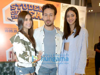 Tiger Shroff, Tara Sutaria and Ananya Panday grace the press conference of 'Student Of The Year 2'