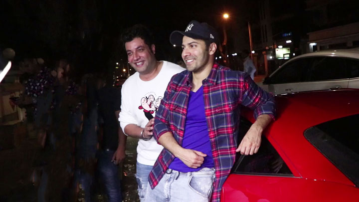 Varun Dhawan SPOTTED with GF Natasha Dalal and Varun Sharma at Hakkasan Mumbai