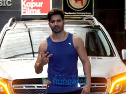 Photos: Varun Dhawan and Jacqueline Fernandez spotted at the gym