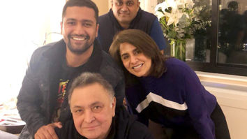 Vicky Kaushal meets Sanju co-star Ranbir Kapoor’s parents Rishi Kapoor and Neetu Kapoor in New York