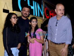 Photos: Anil Kapoor, Sunita Kapoor and Anupam Kher snapped at Chin Chin Chuu in Juhu