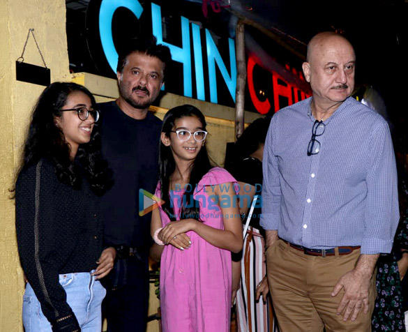 Photos: Anil Kapoor, Sunita Kapoor and Anupam Kher snapped at Chin Chin Chuu in Juhu
