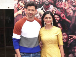 Hrithik Roshan and Mrunal Thakur spotted at Promo Shoot of film Super 30