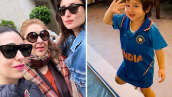 INDIA vs PAKISTAN: Taimur Ali Khan makes cute appearance in Indian jersey, mom Kareena Kapoor Khan & aunt Karisma Kapoor cheer for the team