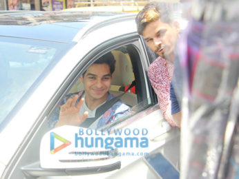 Ishaan Khatter snapped at a signal in Bandra