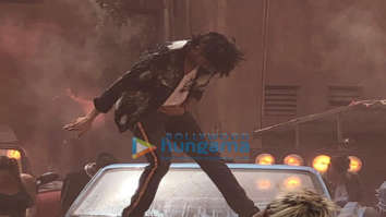 on the sets of the movie Marjaavaan