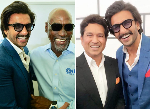 PHOTOS: '83 star Ranveer Singh spends quality time with Sir Vivian Richards, Sachin Tendulkar, Sunil Gavaskar and Sharne Warne