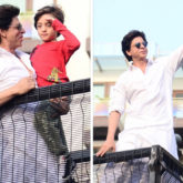 PHOTOS & VIDEOS: Shah Rukh Khan greets fans with AbRam Khan on Eid, American host David Letterman witnesses his stardom