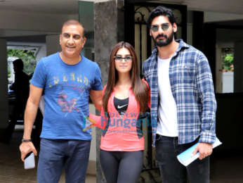 Photos: Ahan Shetty, Tara Sutaria and Milan Luthria spotted in Bandra