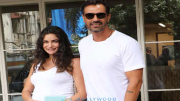 Photos: Arjun Rampal and Gabriella Demetriades spotted in Bandra