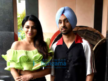 Photos: Diljit Dosanjh and Neeru Bajwa snapped promoting their Punjabi film 'Shadaa'