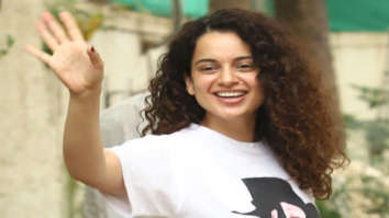 Photos: Kangana Ranaut spotted dubbing for ‘Mental Hai Kya’ at a studio in Juhu