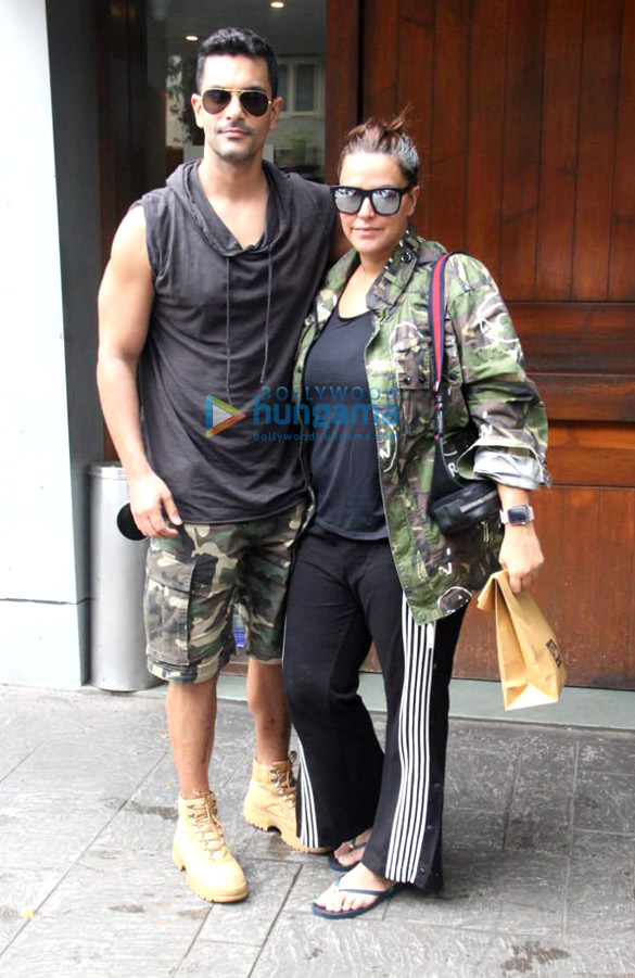 photos neha dhupia and angad bedi spotted at salt water cafe in bandra 2