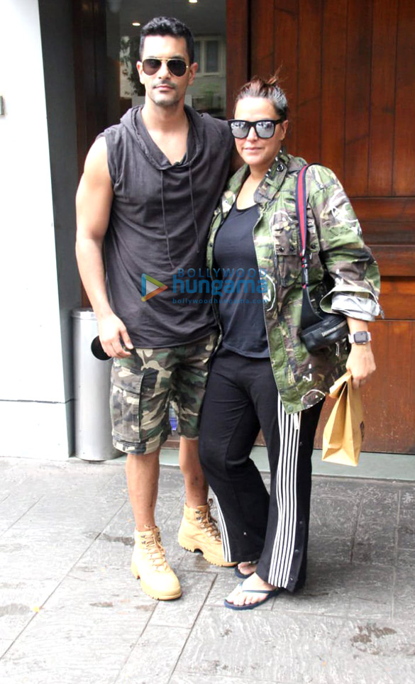 photos neha dhupia and angad bedi spotted at salt water cafe in bandra 3