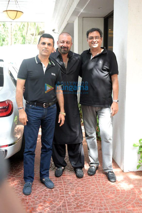 photos sanjay dutt spotted at anand pandits office in juhu 2 2