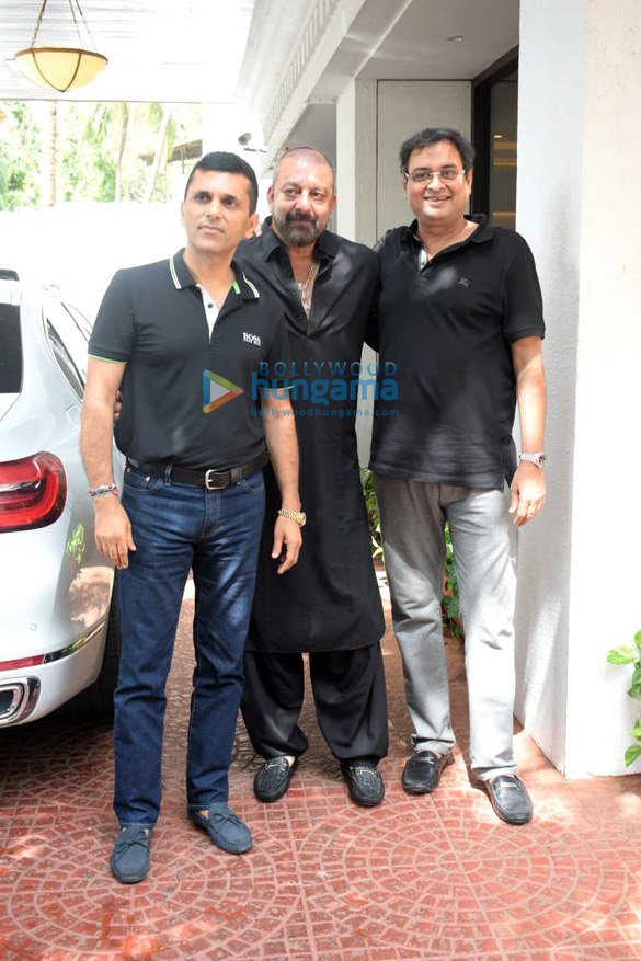 photos sanjay dutt spotted at anand pandits office in juhu 3 2