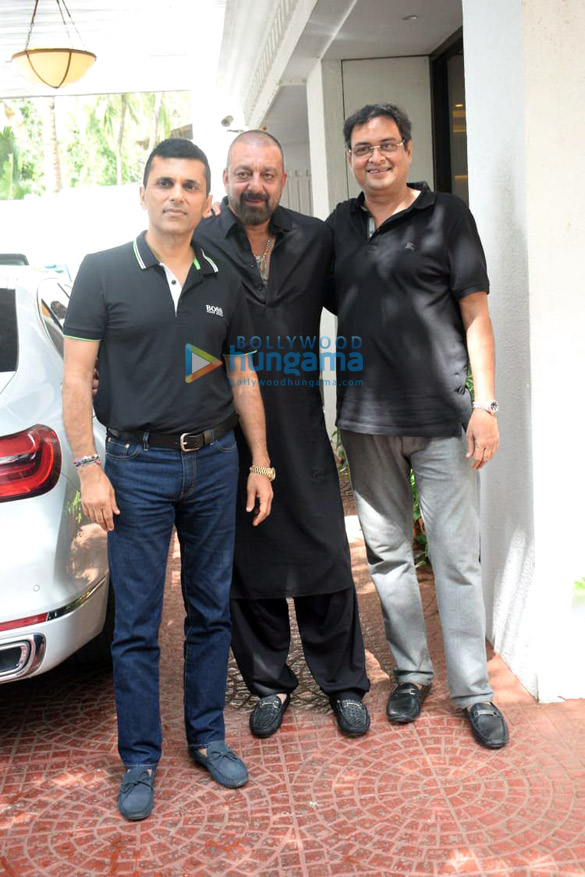 photos sanjay dutt spotted at anand pandits office in juhu 5 2