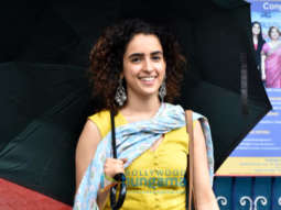 Photos: Sanya Malhotra snapped outside Mukesh Chabbra’s office in Juhu