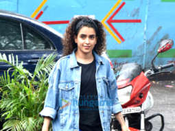 Photos: Sanya Malhotra spotted at Oscar hall in Andheri