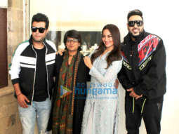 Photos: Sonakshi Sinha, Varun Sharma and Badshah spotted promoting their film ’Khandaani Shafakhana’