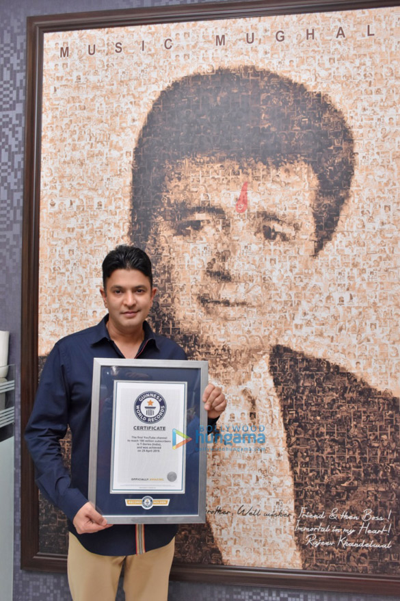 photos t series cmd bhushan kumar snapped at certificate presentation of guinness world records tm 2