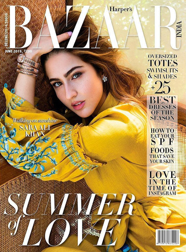 Sara Ali Khan is a ray of sunshine on the stunning cover of Harper's Bazaar