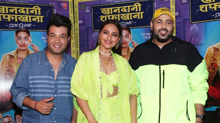 Sonakshi Sinha, Badshah and Varun Sharma spotted promoting their upcoming film Khandaani Shafakhana