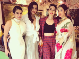 Sonam Kapoor Ahuja is all smiles as she poses with Karisma Kapoor and Malaika Arora on her birthday