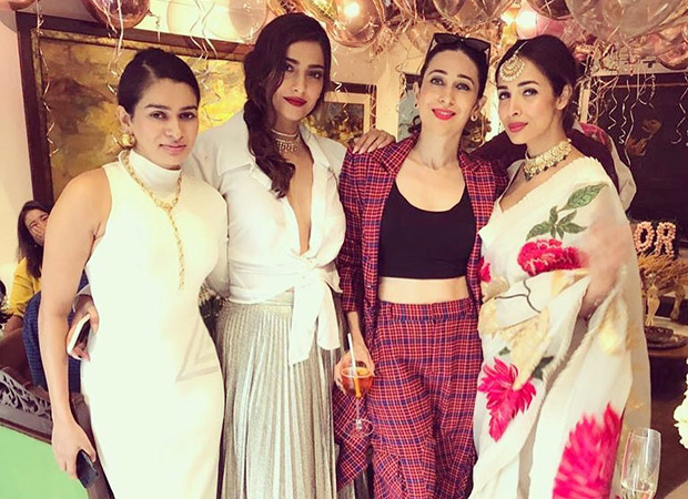 Sonam Kapoor Ahuja is all smiles as she poses with Karisma Kapoor and Malaika Arora on her birthday