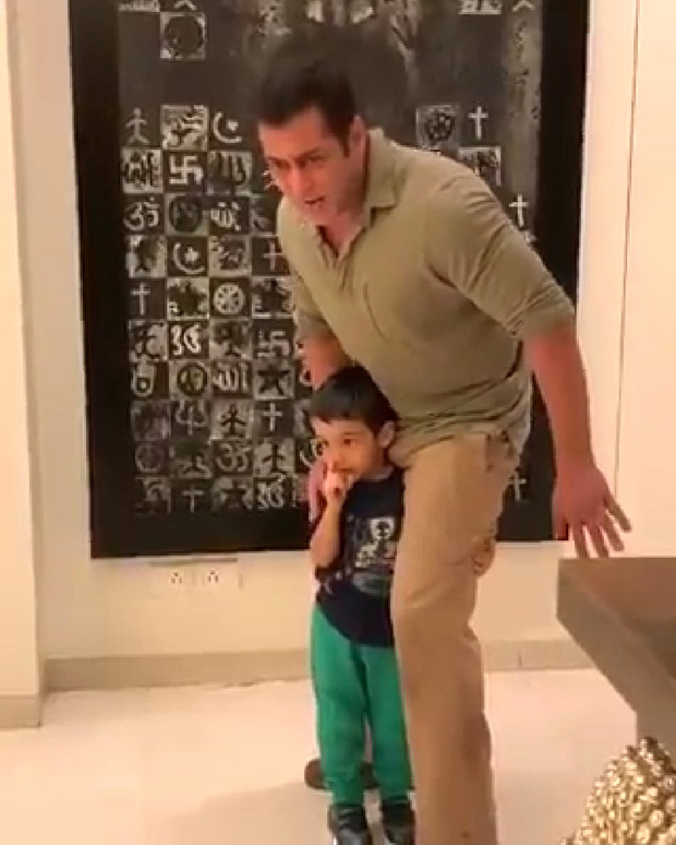 WATCH VIDEO: Salman Khan gets goofy with nephew Ahil Sharma and it is adorable 