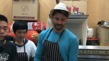 WATCH: Hrithik Roshan makes wheat noodles, serves food to fans at a local restaurant in China
