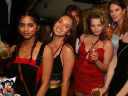 Suhana Khan looks stunning in this black-and-red themed girl gang party!