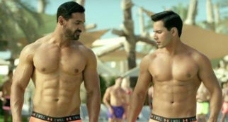 3 Years Of Dishoom: Varun Dhawan flaunts his ab-tastic body in this shirtless photo with John Abraham