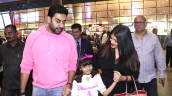 Aishwarya with family & Karishma Tanna spotted at Airport