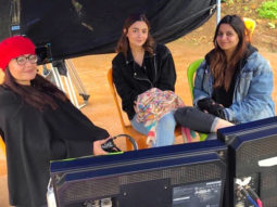 Alia Bhatt is all smiles as she hangs out with Pooja Bhatt and Shaheen Bhatt on the sets of Sadak 2