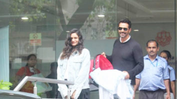 Arjun Rampal and Gabriella Demetriades discharge from hospital with new born son