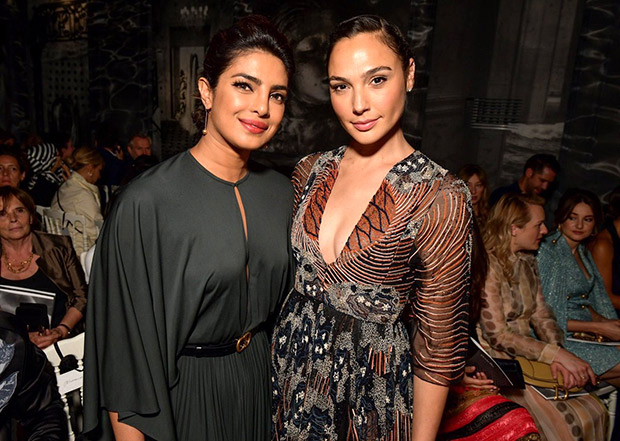 GORGEOUS BEAUTIES! Priyanka Chopra meets Wonder Woman Gal Gadot at Paris Fashion Week GORGEOUS BEAUTIES! Priyanka Chopra meets Wonder Woman Gal Gadot at Paris Fashion Week