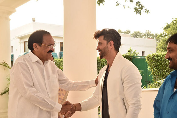 Hrithik Roshan, Sajid Nadiadwala and Super 30 team meet Vice President of India Venkaiah Naidu Hrithik Roshan, Sajid Nadiadwala and Super 30 team meet Vice President of India Venkaiah Naidu