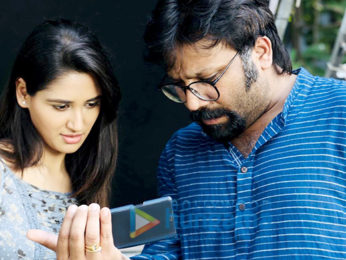 on the sets of the movie Kabir Singh