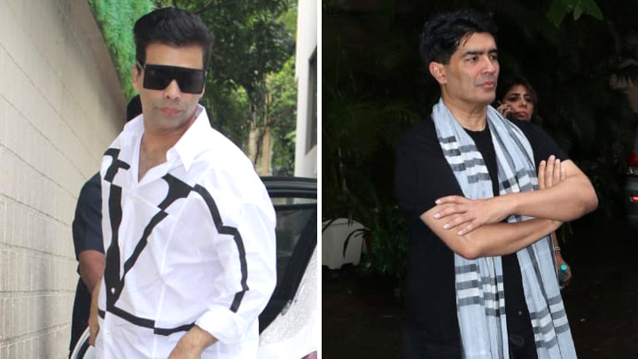 Karan Johar & Manish Malhotra pay respect to Kaykasshan Patel’s husband Areef Patel