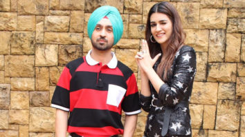 Kriti Sanon & Diljit Dosanjh spotted promoting their upcoming Film Arjun Patiala
