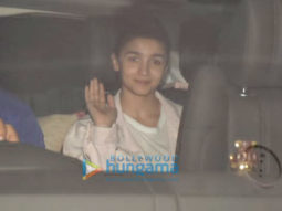 Photos: Alia Bhatt, Ayan Mukerji and Badshah spotted at Karan Johar’s house in Bandra