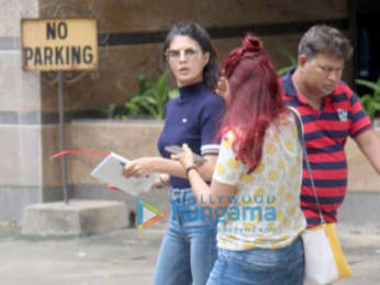 Photos: Jacqueline Fernandez spotted at a dubbing studio in Bandra