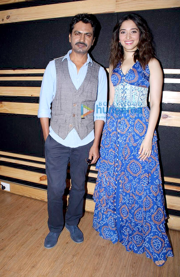 Photos: Nawazuddin Siddiqui and Tamannaah Bhatia spotted at a recording studio in Andheri Photos: Nawazuddin Siddiqui and Tamannaah Bhatia spotted at a recording studio in Andheri