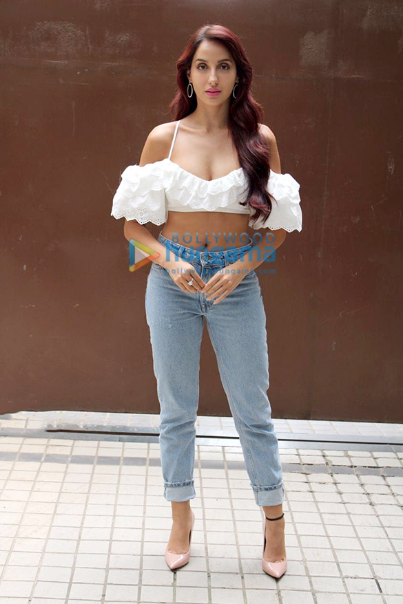 photos nora fatehi snapped promoting her song 1